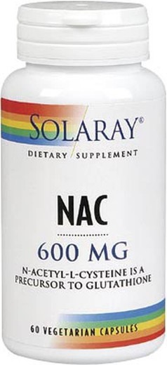 NAC (N-Acetylcisteína) 295 Mg 60 Cápsulas Vegetales Solaray