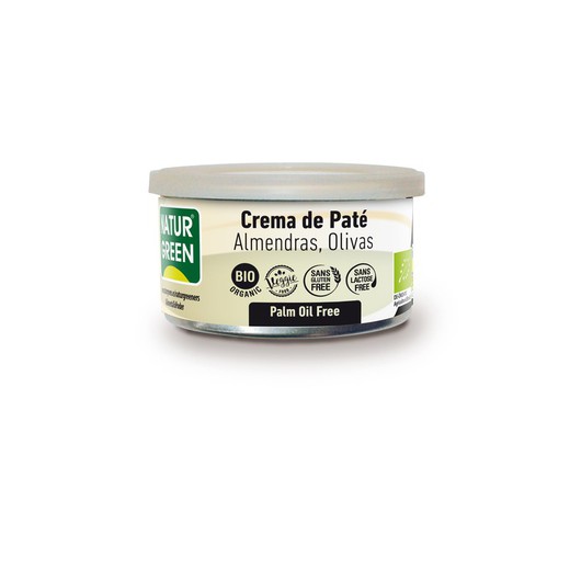 Naturgreen Crema Pate Almendras Olivas 130 Gr