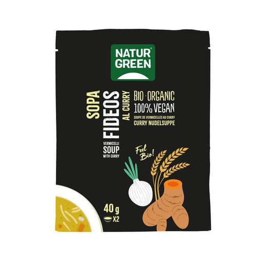 Naturgreen Sopa Fideus Curry 40 Gr