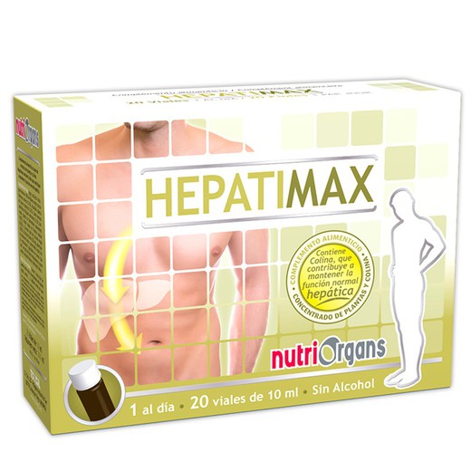 Nutriorgans Hepatimax 20 Vials X 10 Ml