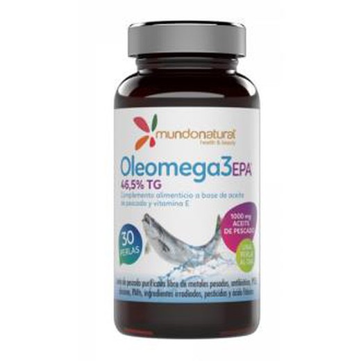 Oleomega 3 EPA 46,5% 30 Perlas Mundo Natual