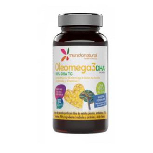 Oleomega 3 80% DHA 30 Cápsulas Mundo natural