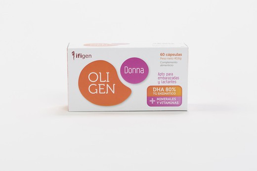 Oligen Donna Dha 80% Tg Enzimatico 60 cápsulas