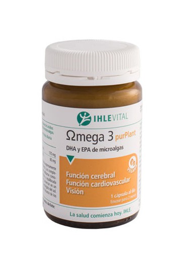Omega 3 Purplant 60 Cápsulas Vegetales Ihlevital