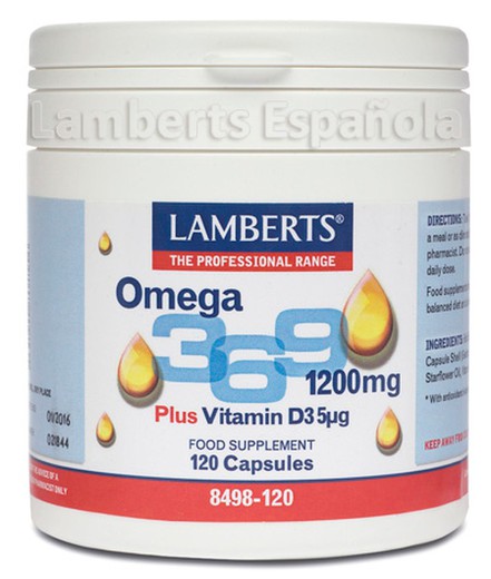 Omega 3,6,9 1200mg Mas Vitamina D3 5àg 120cap