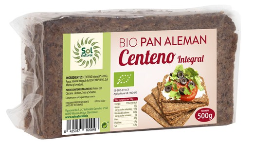 Pa Aleman Centeno Integral Bio 500 G