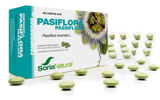 Pasiflora 600mg 60 Comprimidos Soria Natural