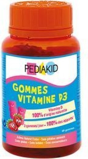 Pediakid 60 Gominolas Ositos Vitamina D3 Sabor Fre