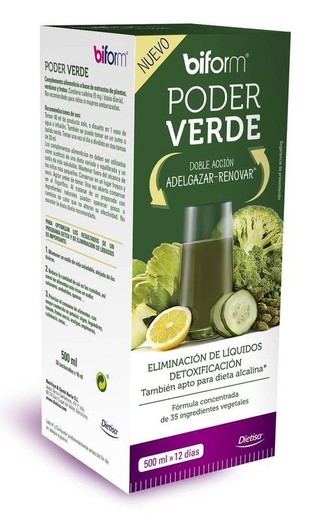 Poder Verde Jarabe Detox Para Adelgazar (Dietisa) 500ml