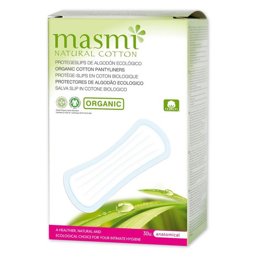 Protegeslips Anatomicos Masmi Natural Cotton 30uni