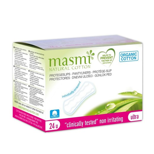 Protegeslips Ultrafinos Masmi Natural Cotton 24u