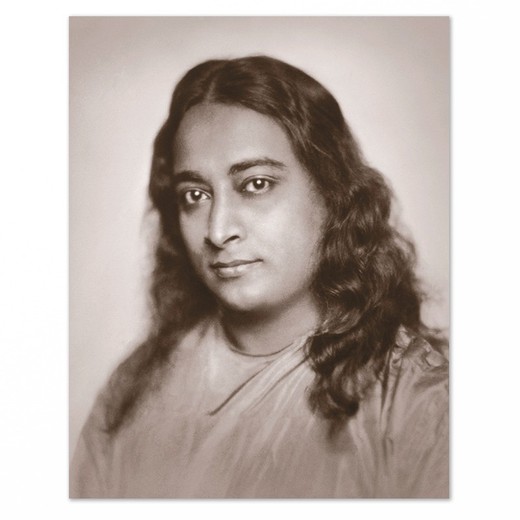 Paramahansa Yogananda Foto Estándar Sepia 10,2x12,7