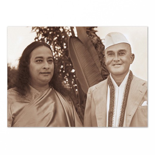 Paramahansa Yogananda Y Janakananda, Encinitas 1938 Sepia 12,7x17,8cm