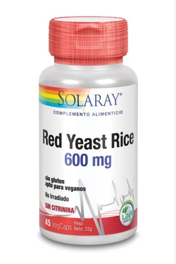 Red Yeast Rice 600mg 45 Vcápsulas