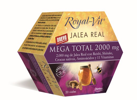 Royal Vit Mega Total 2000 Mg 20 Viales