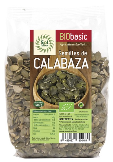 Semillas De Calabaza Bio 500 G