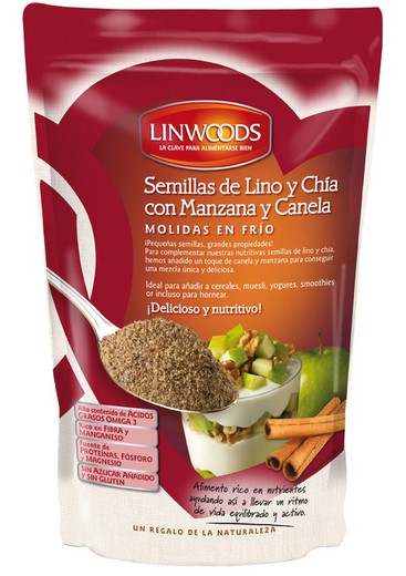 Semillas De Lino Eco Con Chia Manzana Y Canela Mol