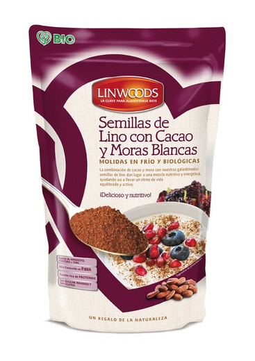 Semillas De Lino Molido Con Cacao Y Moras Bio 200g