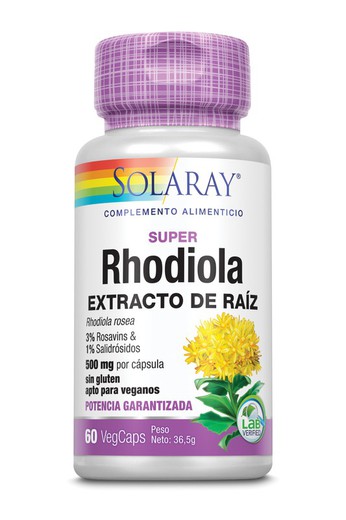 Super Rhodiola 500 Mg 60 Vcápsulas