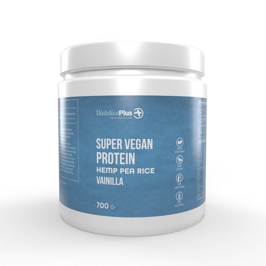 Super Vegan Protein 700gr Vainilla Dietetica Plus
