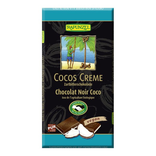 Tableta Chocolate Negro Coco Rapunzel 100 G