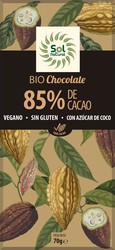 Tableta De Chocolate Dark Cacao 85% Bio 70 G