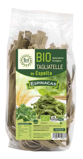 Tagliatelle De Espelta Con Espinacas Bio 250 G