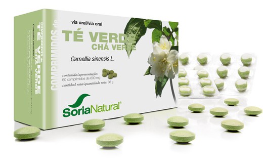 Té Verde 60 Comprimidos 600mg Soria Natural