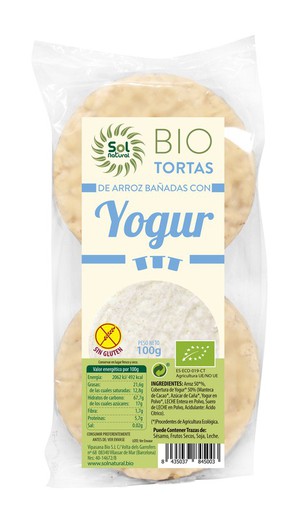 Coques Arròs Amb Iogurt Natural Bio 100 G