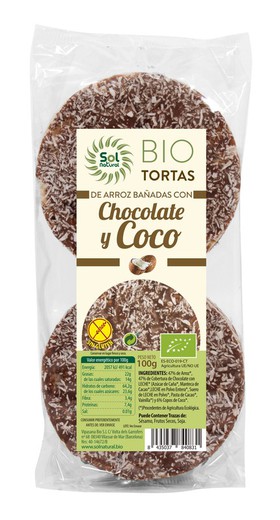 Coques D'Arròs Xocolata I Coco Bio 100 G