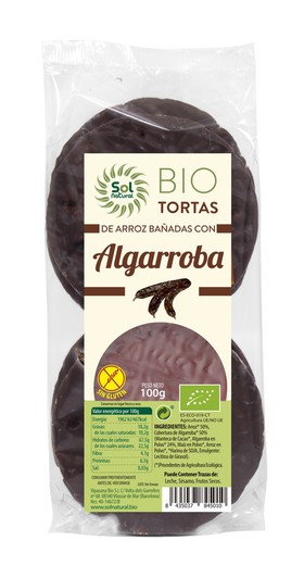 Tortas De Arroz Con Algarroba Bio 100 G