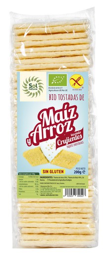 Torrades De Maiz I Arròs Bio Sense Gluten 200 G