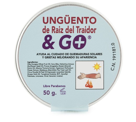 Ungüento De Raiz Del Traidor & Go 50g (Quemaduras)