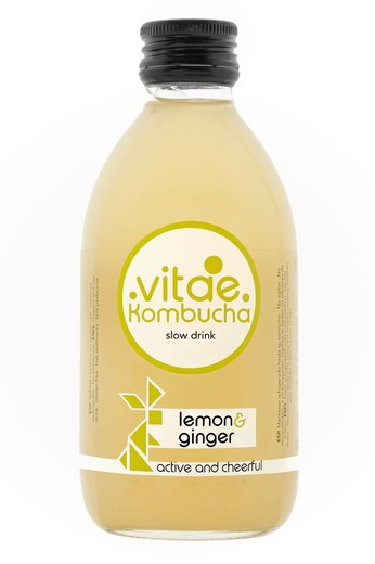 Vitae Kombucha Llimona Ginger S/G 500ml