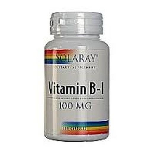 Vitamina B1 100 Mg (Solaray) 100 Cápsulas Vegetales