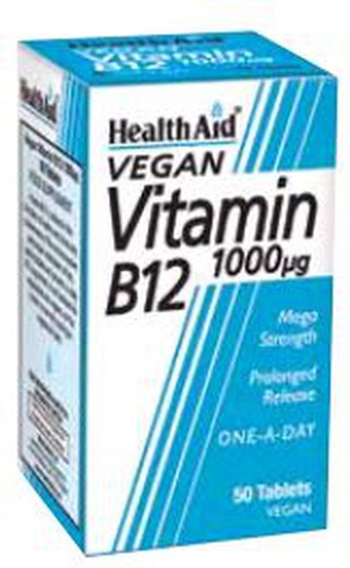 Vitamina B12 1.000mg 50 Comprimidos Health Aid