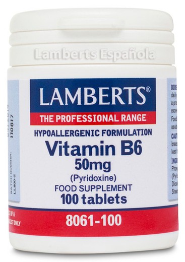 Vitamina B6 50 Mg 100 Tabs