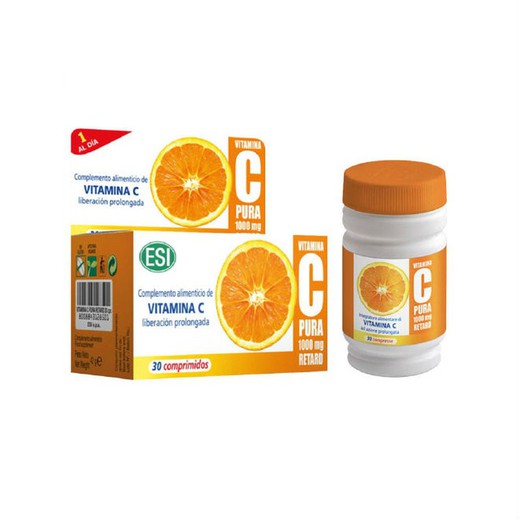 Vitamina C Pura 1000mg Retarda 30 Omprimits Esi