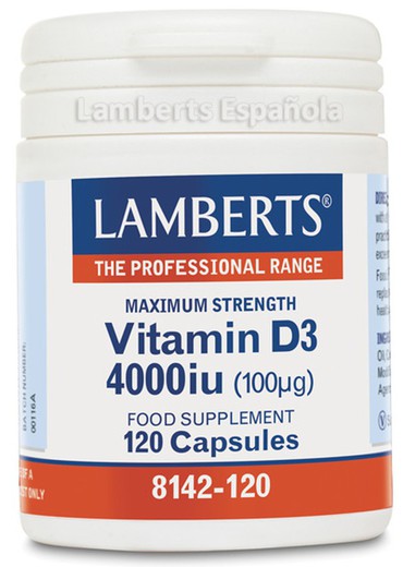 Vitamina D 4000 Ui 100µg 120 Tabs