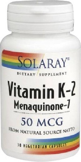 Vitamina D3 & K2 (Mk7) (Solaray) 60 Cápsulas Vegetales