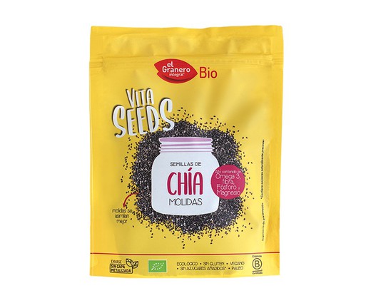 Vitaseeds Semillas De Chia Molidas Bio 200 Gr