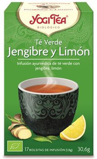 Yogi Tea Te Verde Jengibre Y Limon  17 X 1,8gr