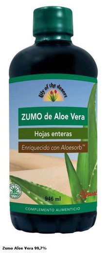 Zumo De Aloe Vera Hoja Entera 946 Ml