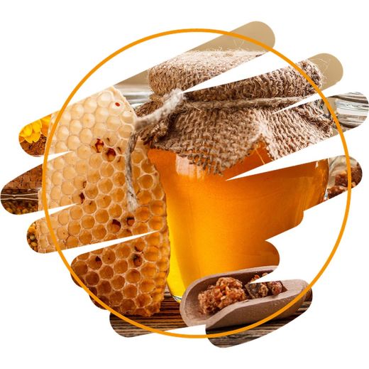 Jalea, propóleo y polen