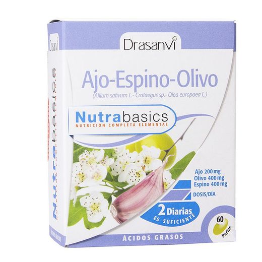 Ajo Espino Olivo Nutrabasicos 500 Mg 60 Perlas
