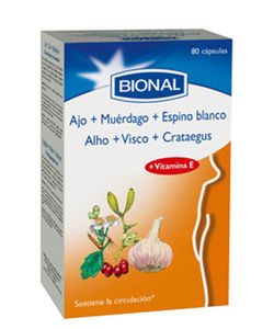 Ajo+Muerdago+Espino Blanco 80 Caps Biover
