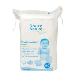 Almohadillas Algodon Bebe Douce Nature 60 U