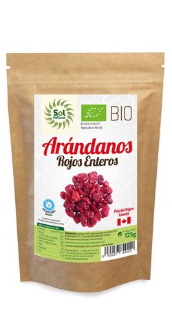 Arandanos Rojos De Canada Sin Azucar Bio 125 G