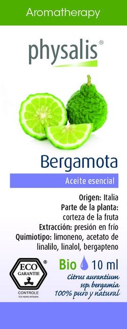 Bergamota 10 Ml