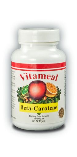 Betacaroteno 10000 Ui  60 Caps Gel Vitameal